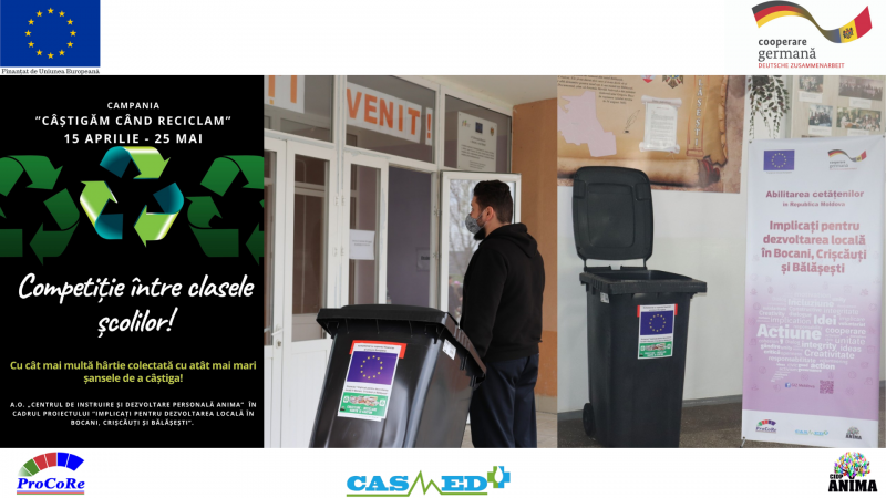 Lansarea Campaniei ”Câștigăm când reciclăm” în Bocani, Crișcăuți și Bălășești