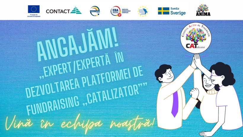 (Română) Angajăm Expert/ă în dezvoltarea platformei de fundraising