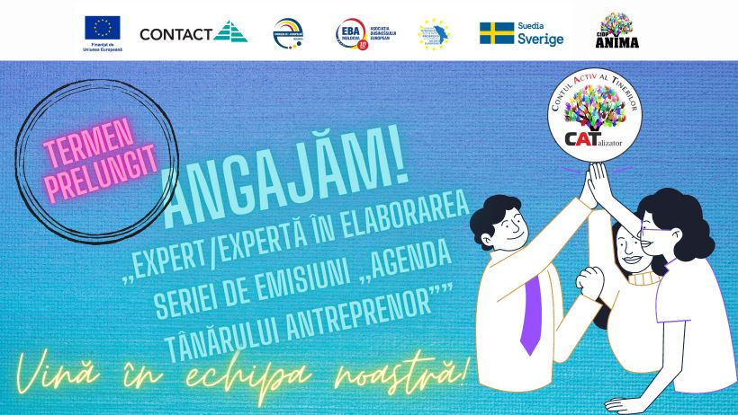 (Română) Angajăm expert/expertă în elaborare seriei de emisiuni “Agenda tânărului antreprenor”