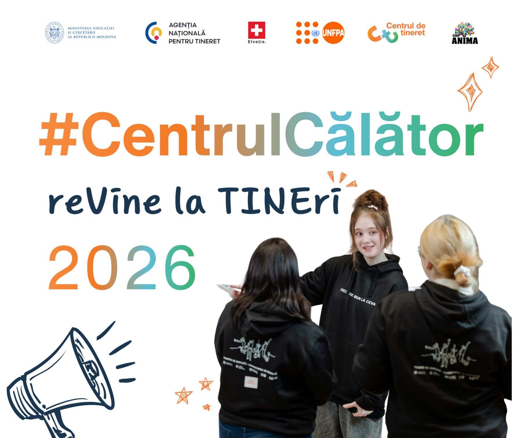 Anunț lansarea Programului Lucrul Mobil de tineret #Centrul Călător 2026